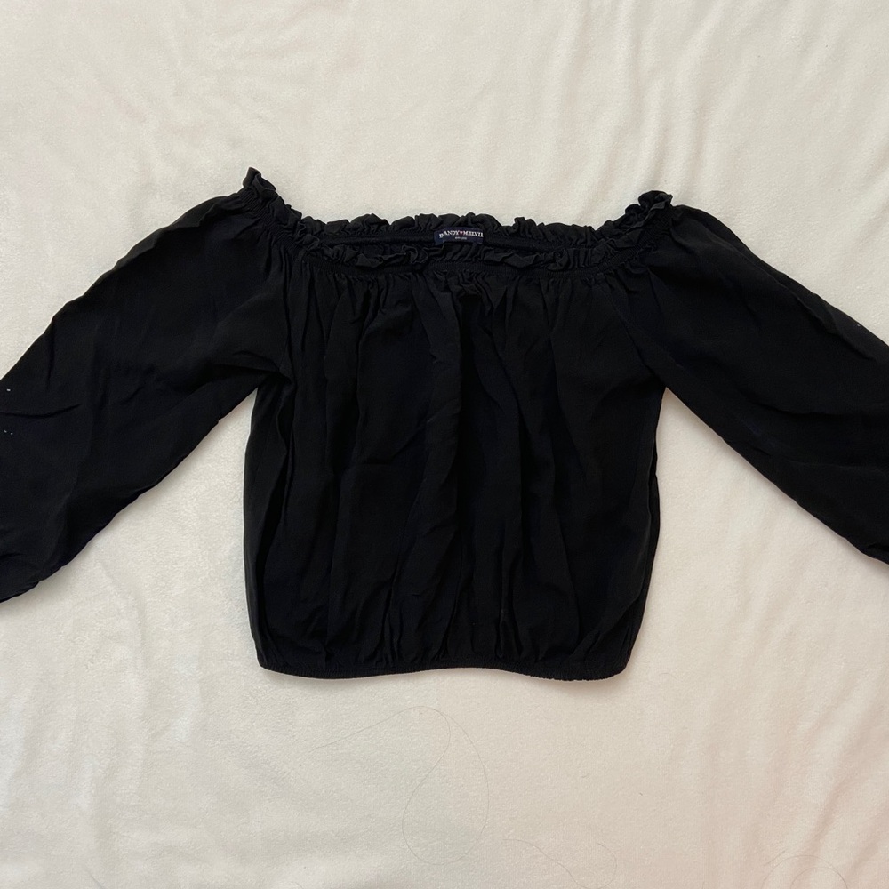 Brandy Melville off the shoulder crop top